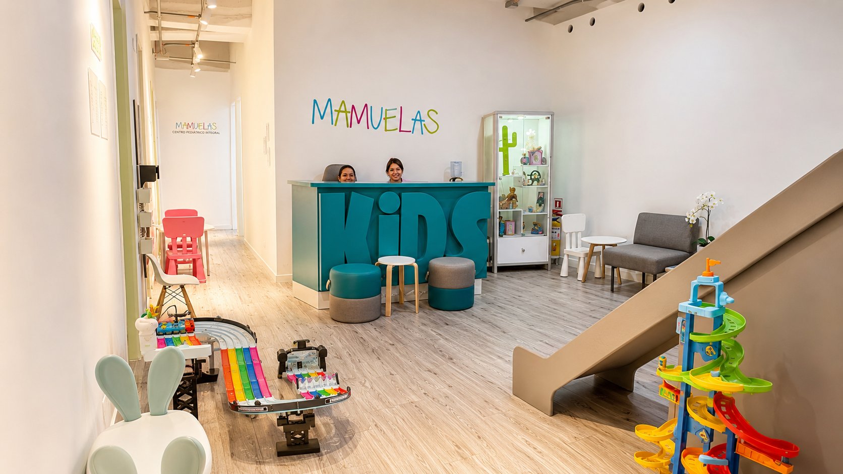 Recepción de Mamuelas KIDS, clínica odontopediátrica en Bogotá
